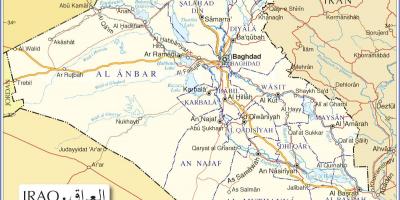 Peta dari Irak jalan