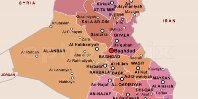 Peta dari Irak serikat