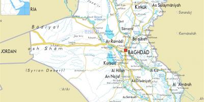 Peta dari Irak sungai